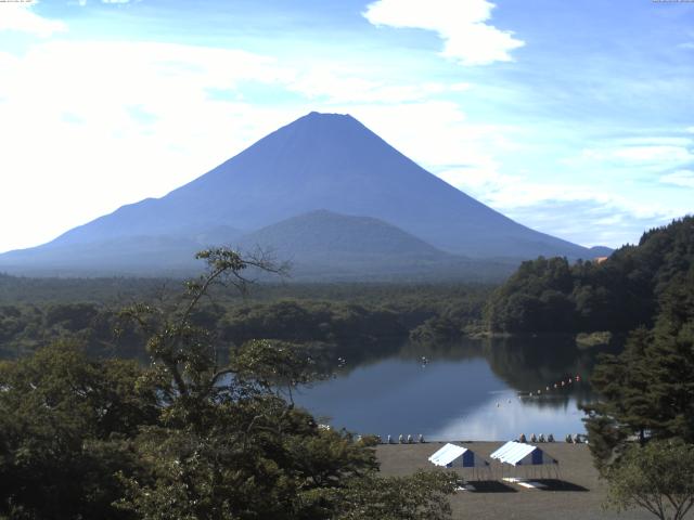 精進湖からの富士山