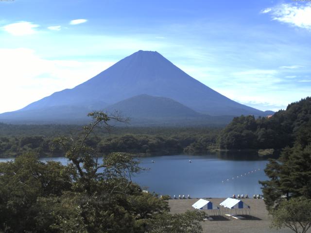 精進湖からの富士山