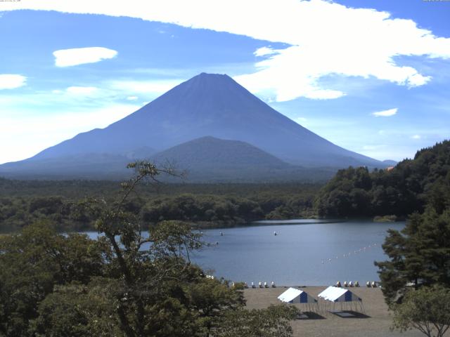 精進湖からの富士山