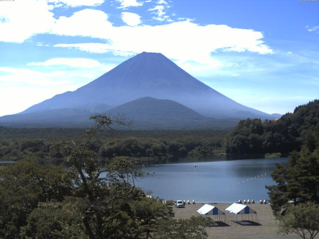 精進湖からの富士山