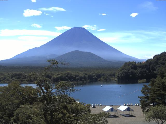 精進湖からの富士山