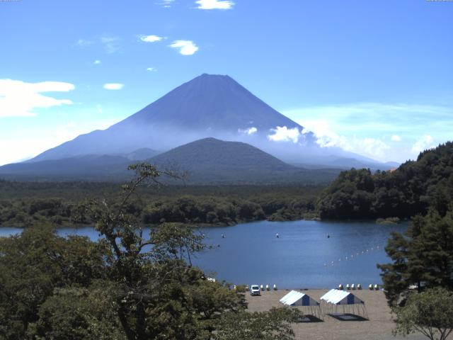 精進湖からの富士山