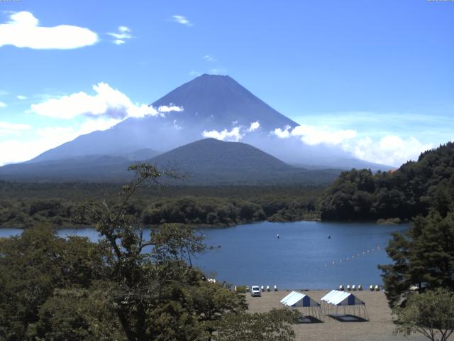 精進湖からの富士山