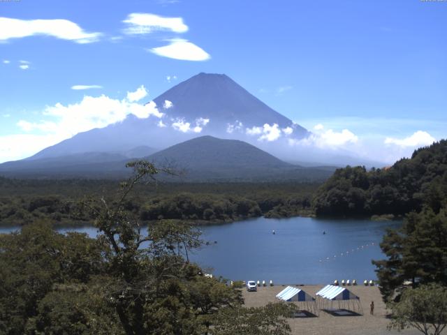 精進湖からの富士山