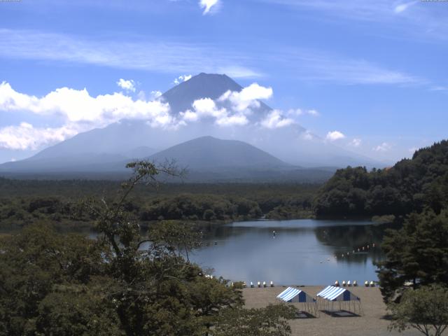 精進湖からの富士山