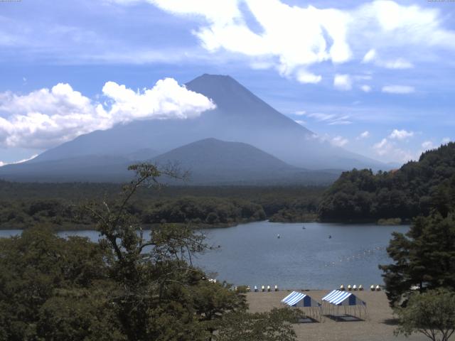 精進湖からの富士山