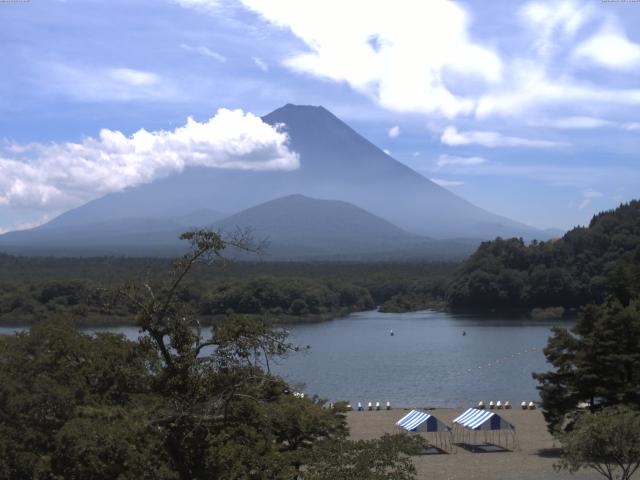 精進湖からの富士山