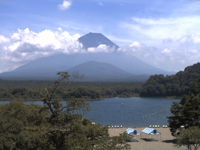 精進湖からの富士山