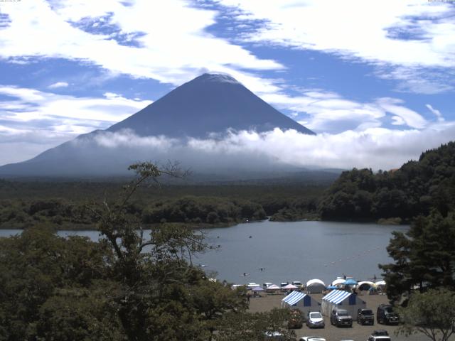 精進湖からの富士山