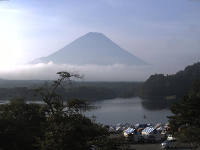 精進湖からの富士山