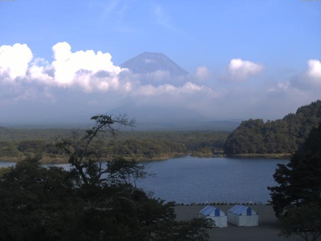 精進湖からの富士山