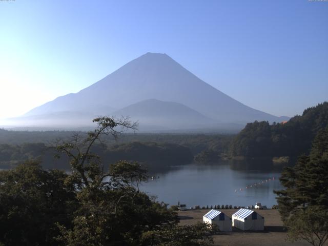 精進湖からの富士山