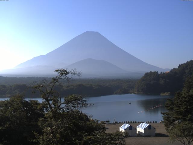 精進湖からの富士山