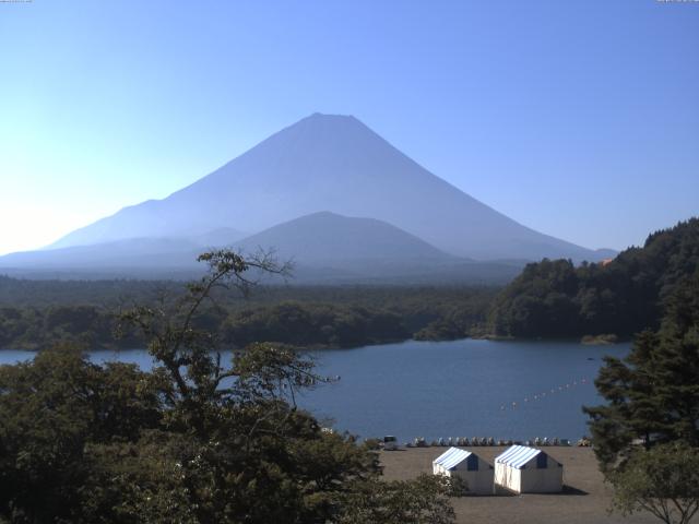 精進湖からの富士山