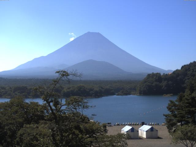 精進湖からの富士山