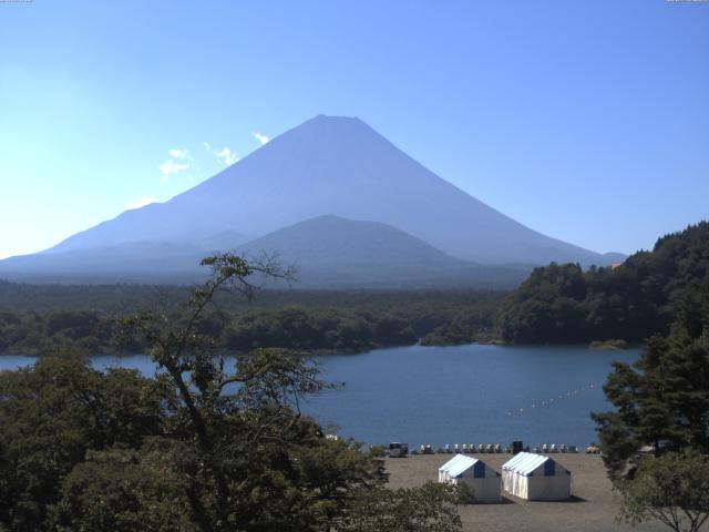 精進湖からの富士山