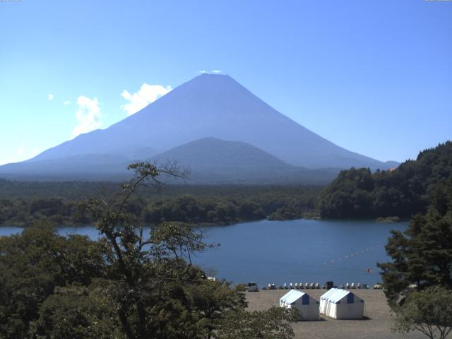 精進湖からの富士山