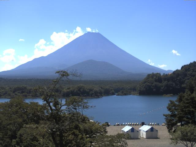 精進湖からの富士山