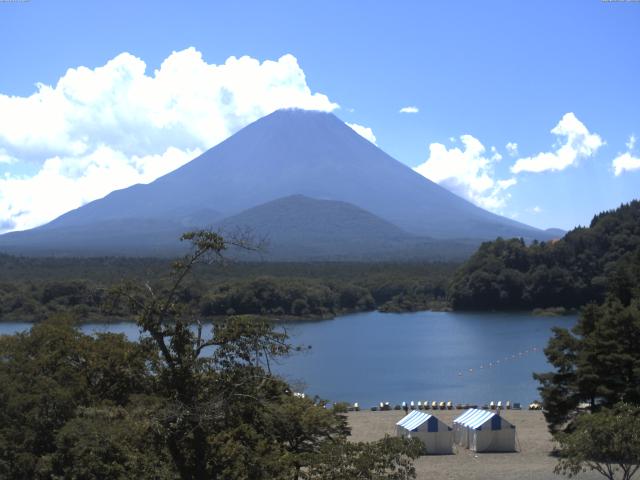 精進湖からの富士山