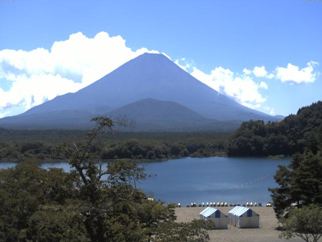 精進湖からの富士山