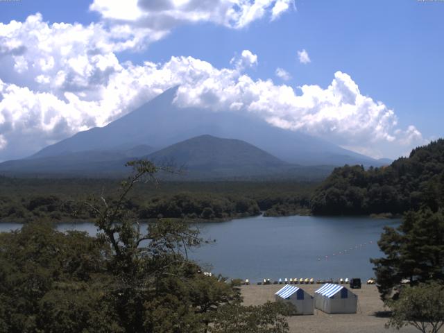 精進湖からの富士山