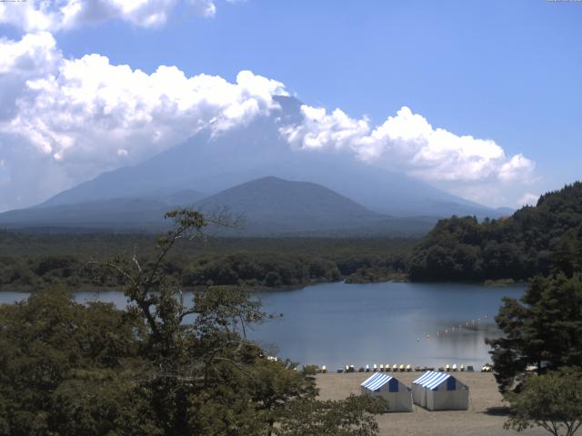 精進湖からの富士山