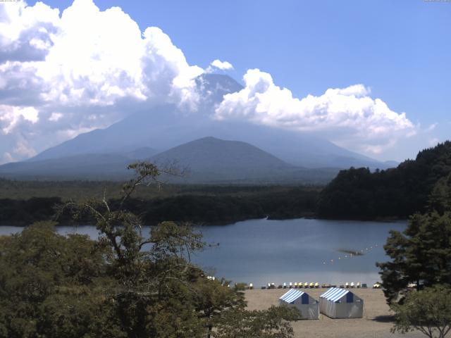 精進湖からの富士山