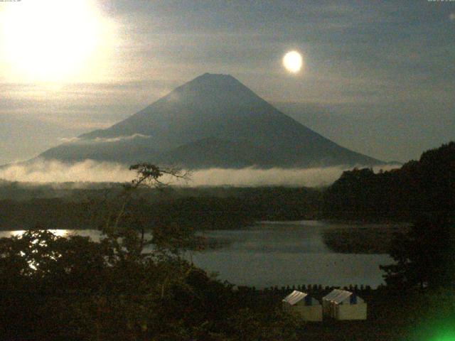 精進湖からの富士山