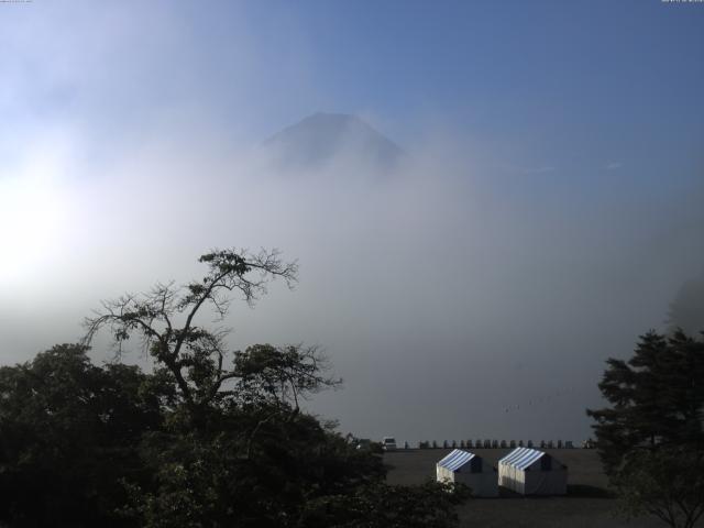 精進湖からの富士山