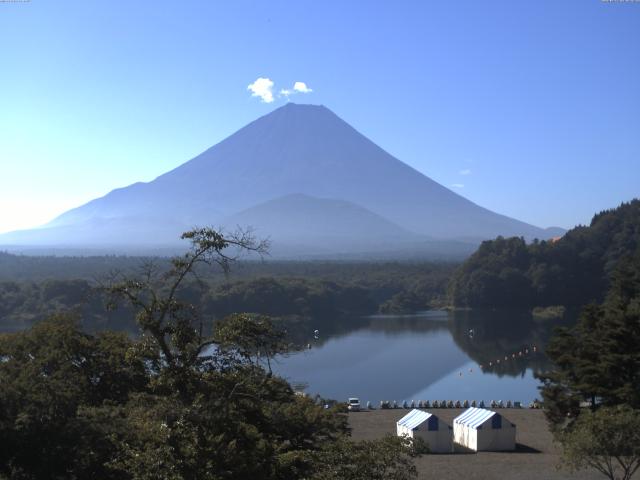 精進湖からの富士山