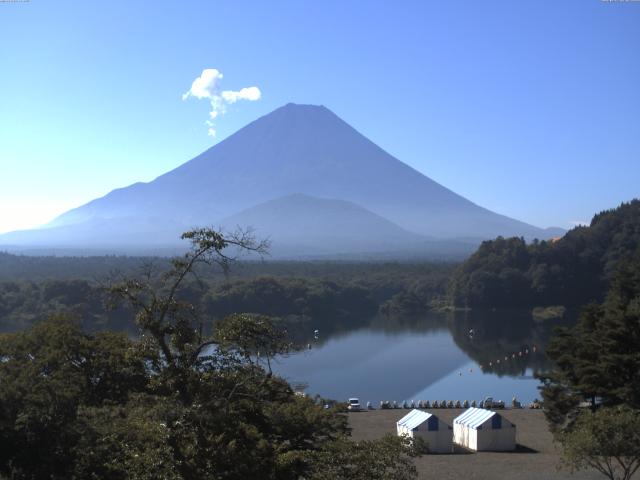 精進湖からの富士山