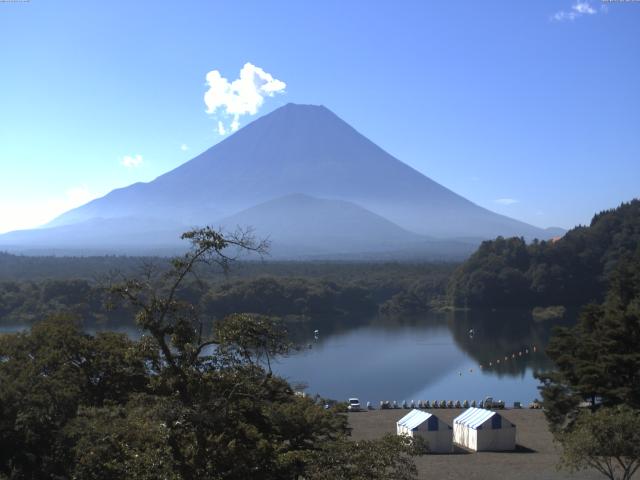 精進湖からの富士山