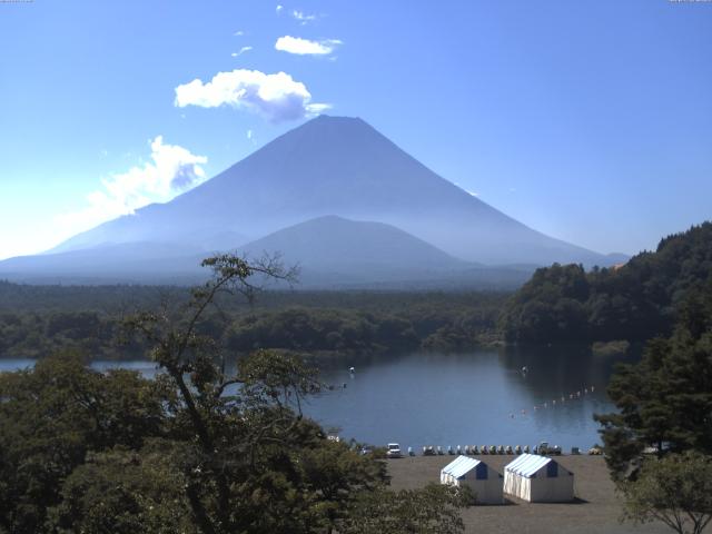 精進湖からの富士山