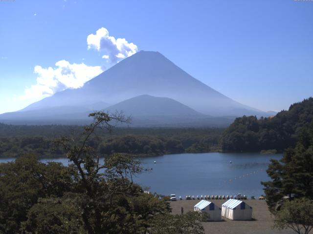 精進湖からの富士山