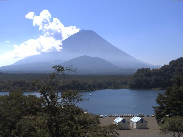 精進湖からの富士山