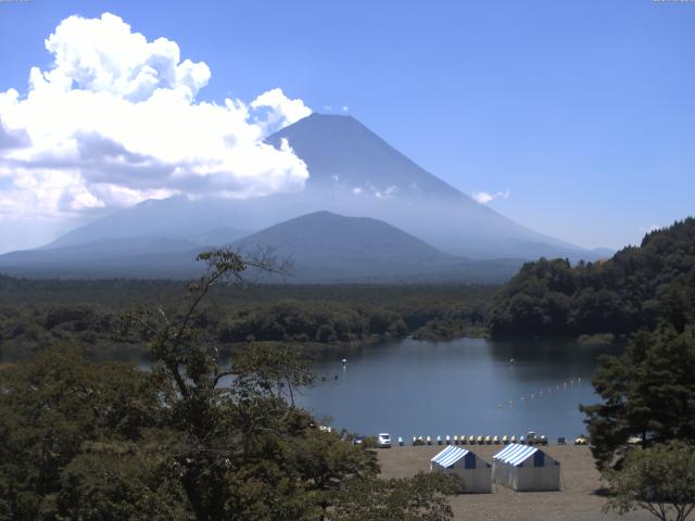 精進湖からの富士山