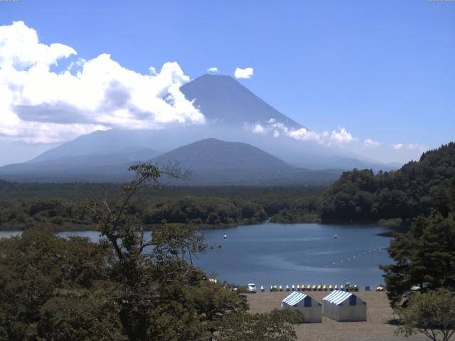 精進湖からの富士山