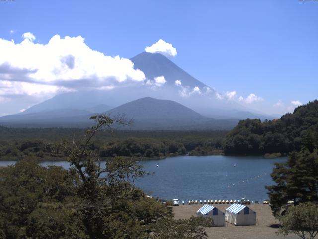 精進湖からの富士山