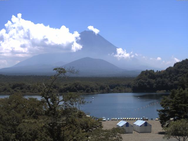 精進湖からの富士山