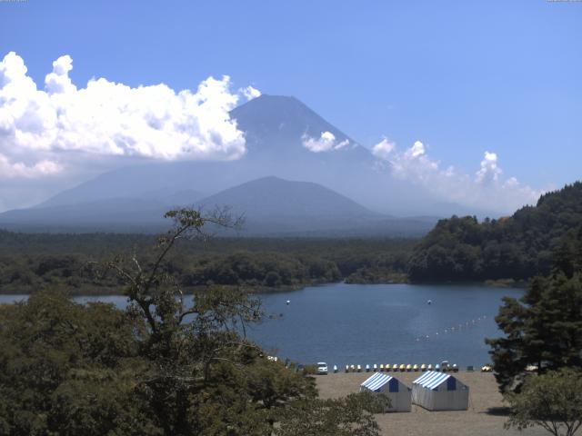 精進湖からの富士山