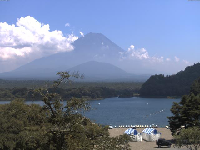 精進湖からの富士山