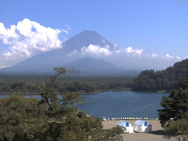 精進湖からの富士山