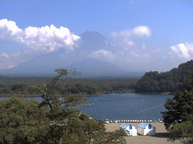 精進湖からの富士山