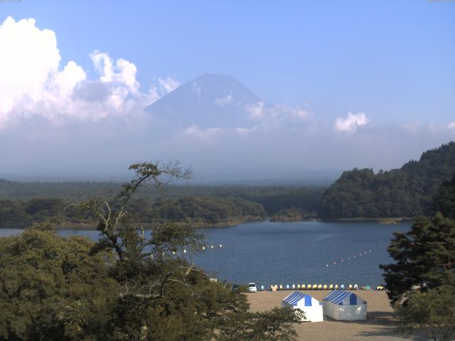 精進湖からの富士山