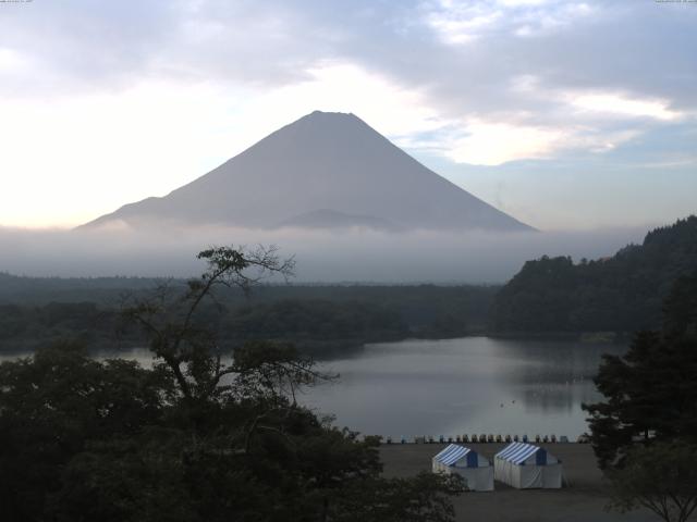 精進湖からの富士山