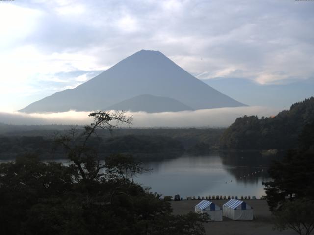 精進湖からの富士山