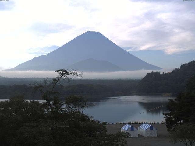 精進湖からの富士山