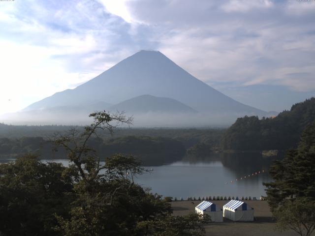 精進湖からの富士山