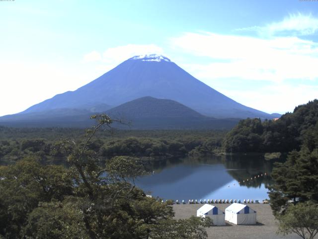 精進湖からの富士山