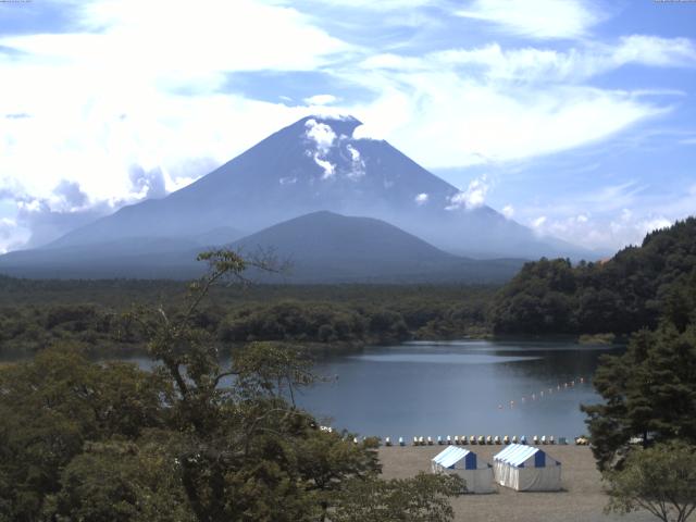 精進湖からの富士山